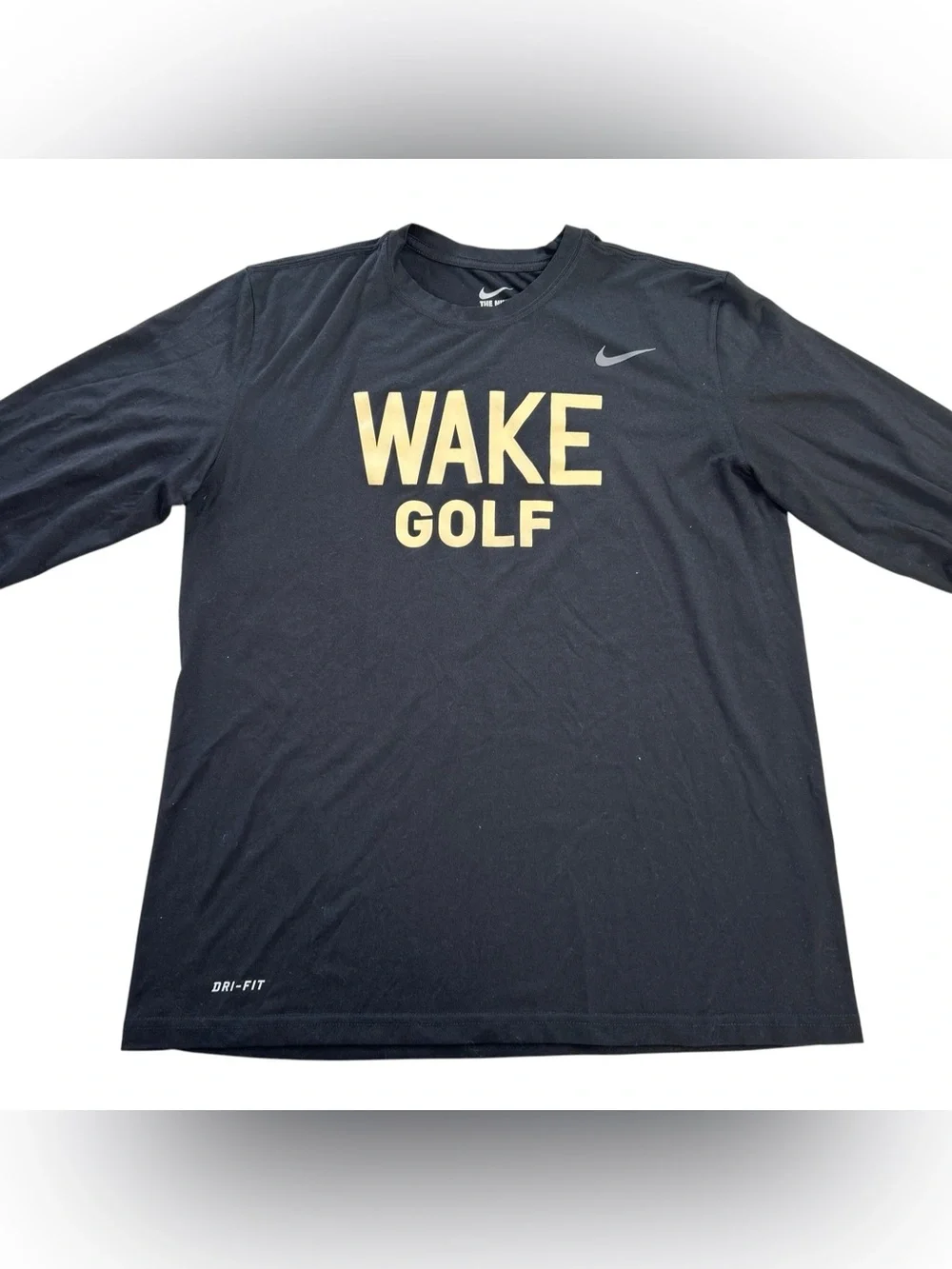 Nike Wake Forest Demon Deacons Golf TEAM ISSUED Men’s Long Sleeve T-Shirt size L